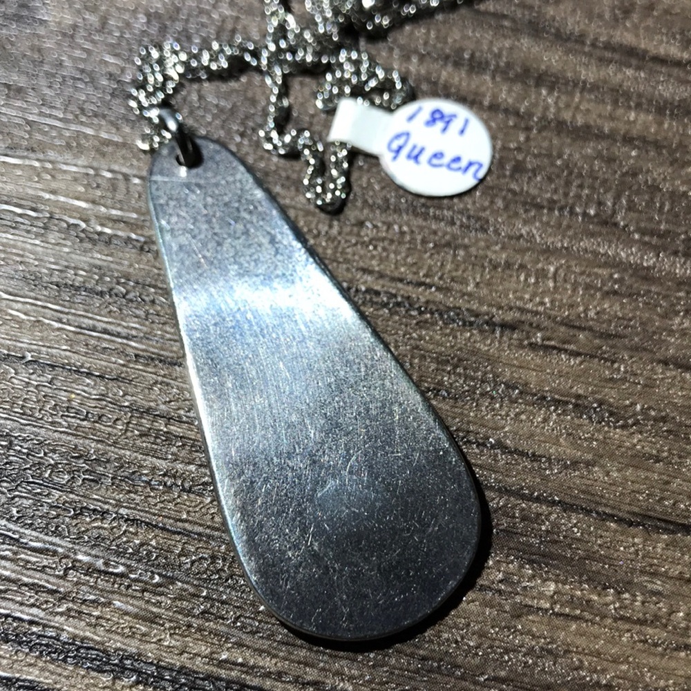 1891 Queen Pattern Silverware Pendant - image 6